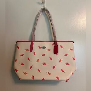 Coach City Tote popsicles NWT